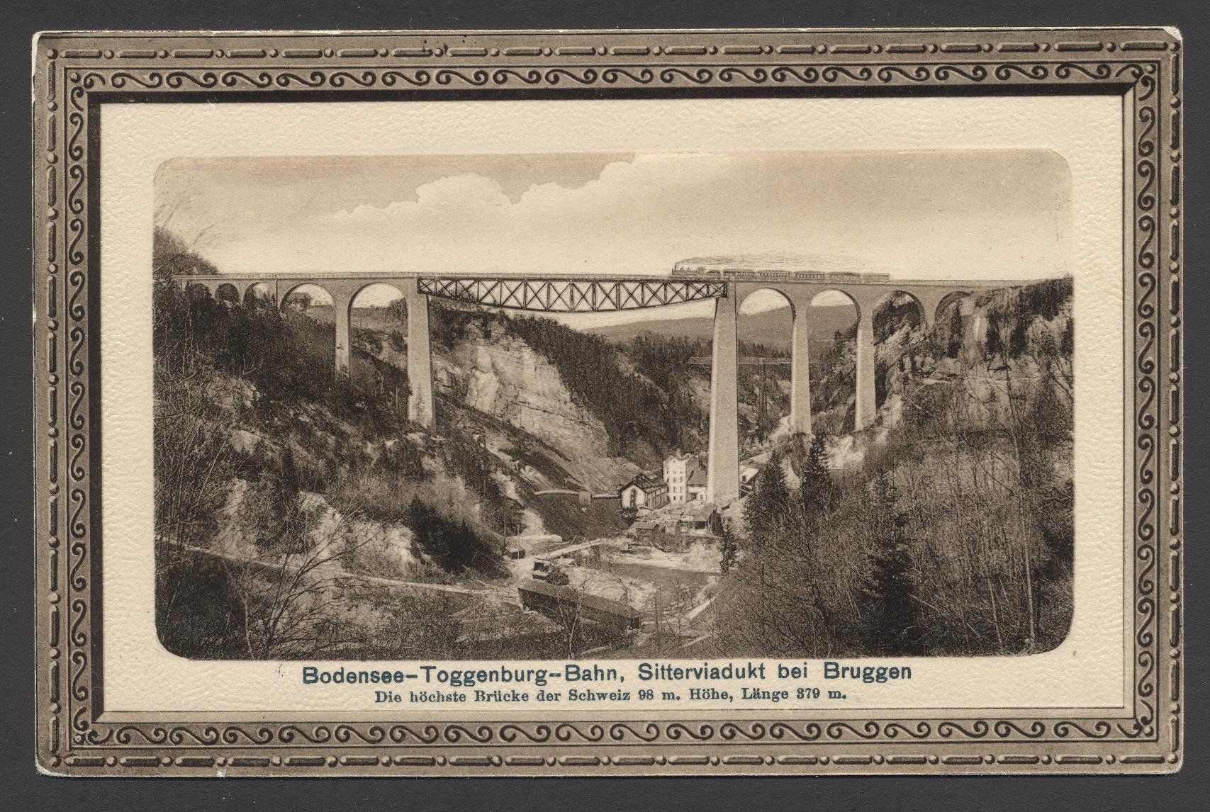 Ansichtskarten: PK Sitterviadukt bei Bruggen – Gebraucht aus Siebnen von Fstaehli