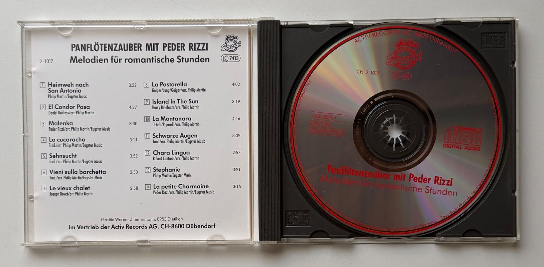 CD: Panflötenzauber / Peder Rizzi – Usato da Näfels venduto da rottabi 2