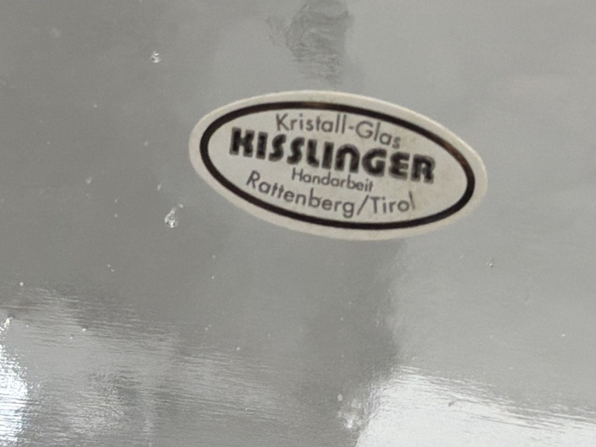 Portacandele: 3 Kerzenhalter aus massivem Kristallglas. – Usato da Biberist venduto da Momo33 2