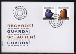 2018, FDC, Sondermarken Kulturerbe (Nr. 1670–1671)