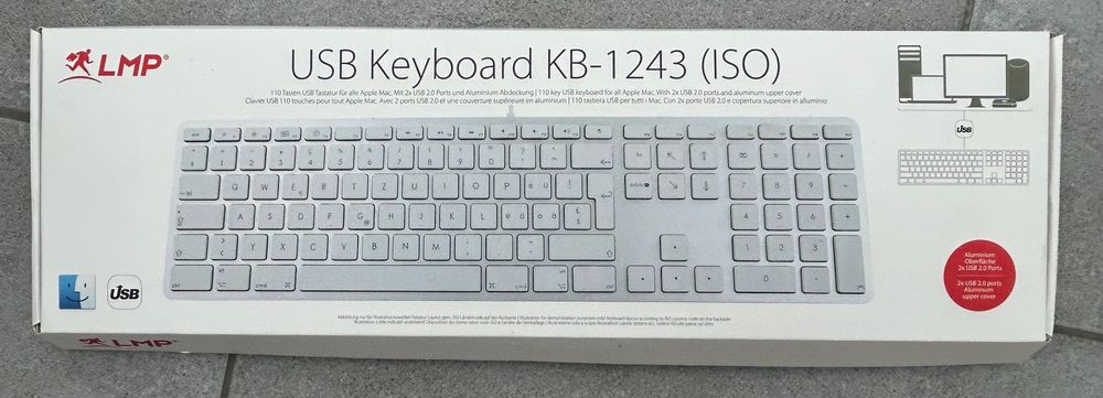 LMP USB Keyboard KB-1243 (ISO) – NEUE Mac-Tastatur m. Kabel (Neu ...