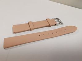 Bracelet de montre en cuir largeur 16mm beige