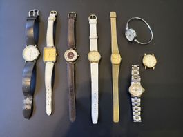 Lot 8 montres vintage Grovana (Mécaniques & Quartz)