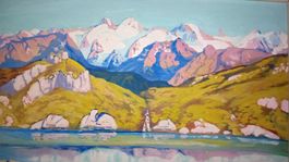 Gemälde Berge mit See