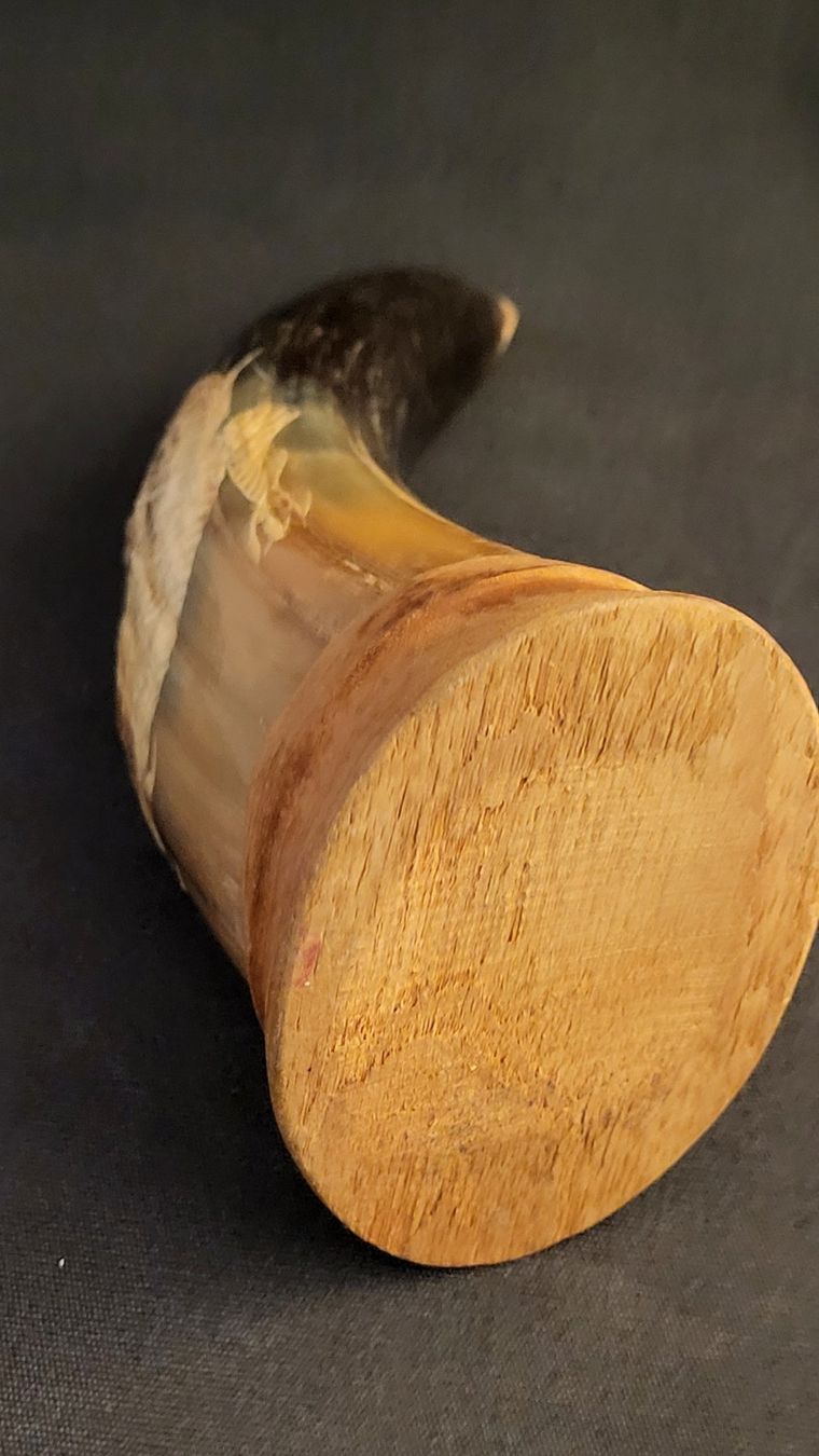 Statuette: Horn mit Drachen-Schnitzerei – Usato da Basel venduto da spinne02 6