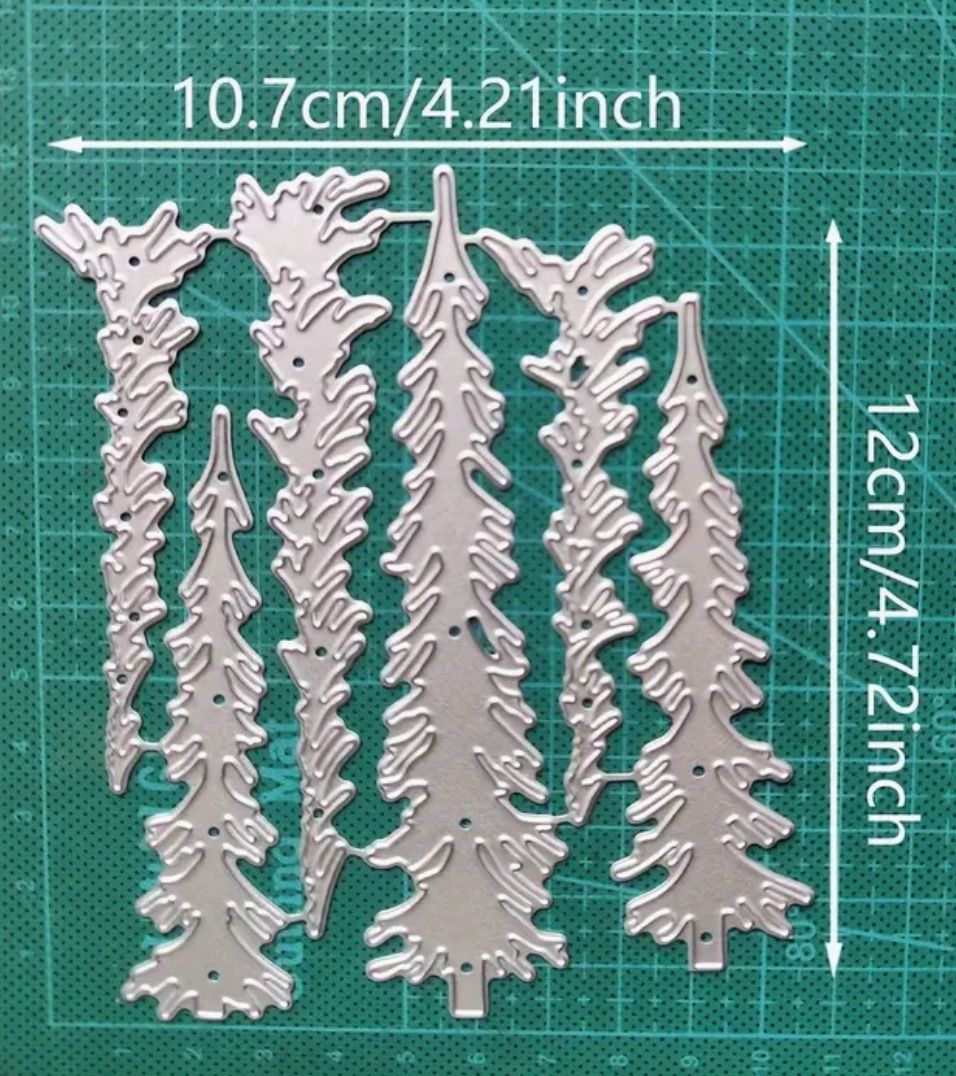 Sciablone: 3x Tanne / Weihnachtsbaum - Stanzschablone – Nuovo e nell'imballaggio originale da Frenkendorf venduto da jazzplatten 1