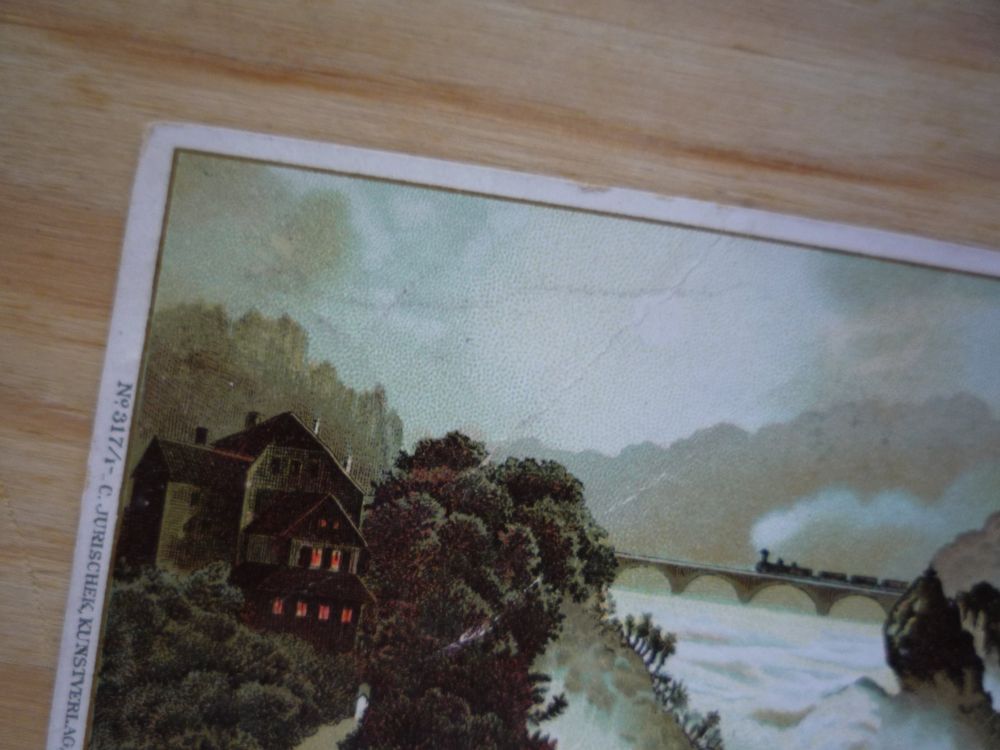 Gruss vom Rheinfall, Litho, 18.6.98 2