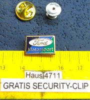 FORD MOTORSPORT AUTO PIN GLODIG MIT SECURITY-CLIP