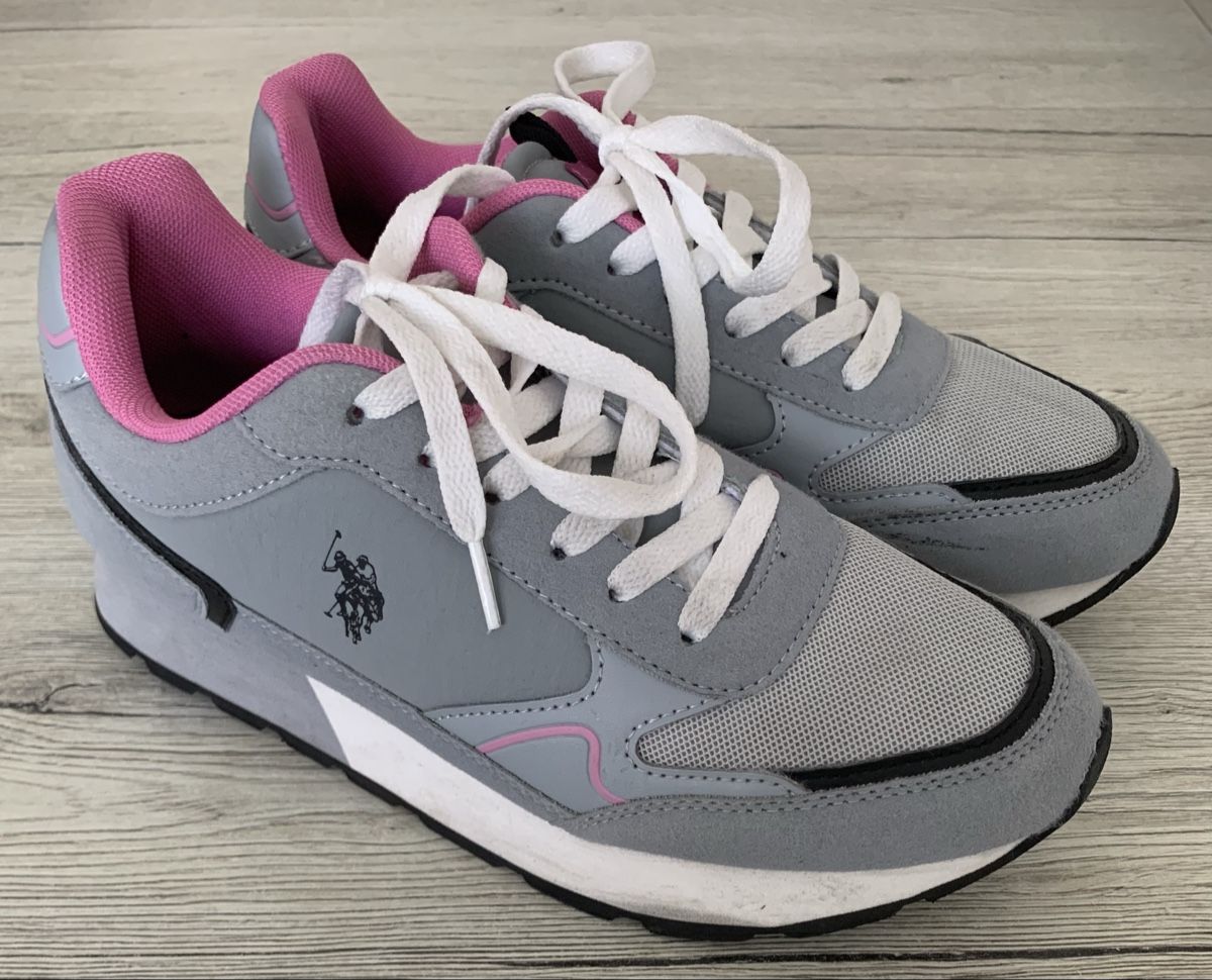 US Polo Damenschuhe: U.S. POLO ASSN. Sneaker donna grigia – Gebraucht aus Giubiasco von DaianaB