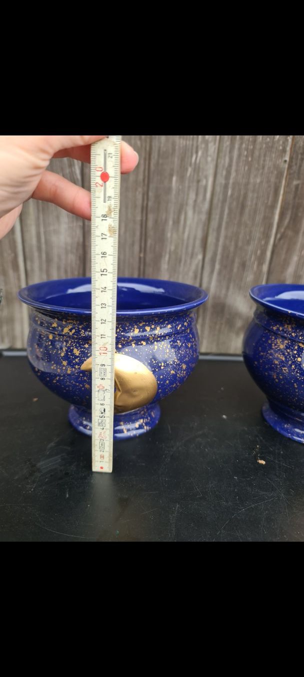 Ciotole: 2 blaue Schalen mit Mond und Sonne – Usato da Niederlenz venduto da DaveDasWahnsinn 4