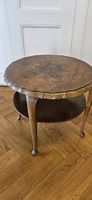 Table d'appoint ronde en bois, ancien
