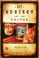 Blechschild 3D-JACK DANIELS-NOT SUBJECT