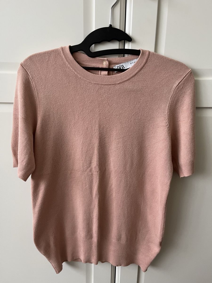 Zara Top: Pudra farbiges Kurzarm Trikot – Nuovo (secondo la descrizione) da Allschwil venduto da eyl_bb8q