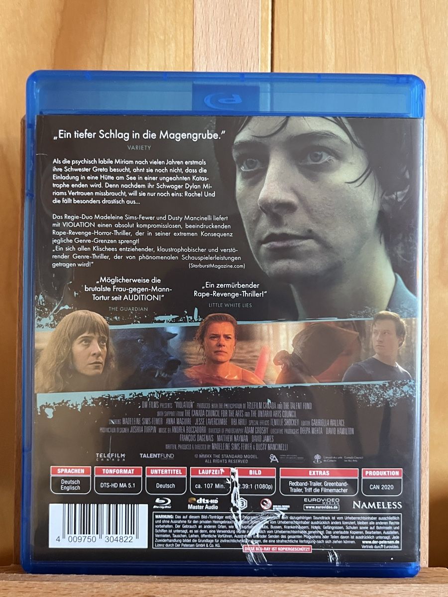Tutti i DVDs: Violation (BluRay / Uncut) – Nuovo (secondo la descrizione) da Inkwil venduto da RetrOhyeah_Schweiz 1