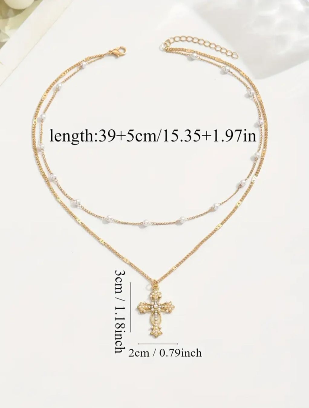Catenine: Collier croix dorée, NEUF – Nuovo e nell'imballaggio originale da Puidoux venduto da mic_c2fh 1