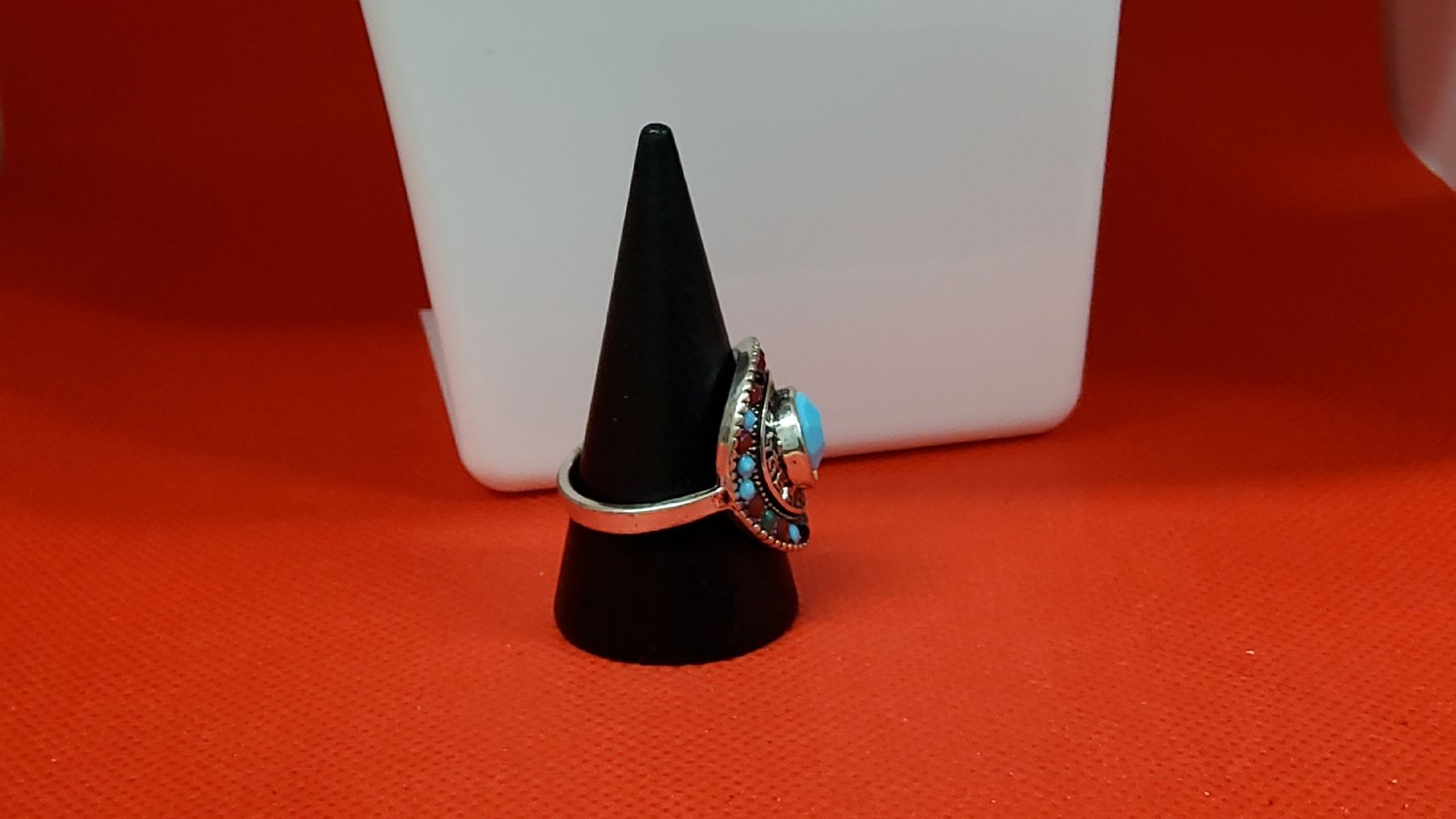 Ringe: Türkis Ring Modeschmuck Silber Optik Sommer Chic Neu 💍 – Neu (gemäss Beschreibung) aus Herisau von Nluanalucas 1
