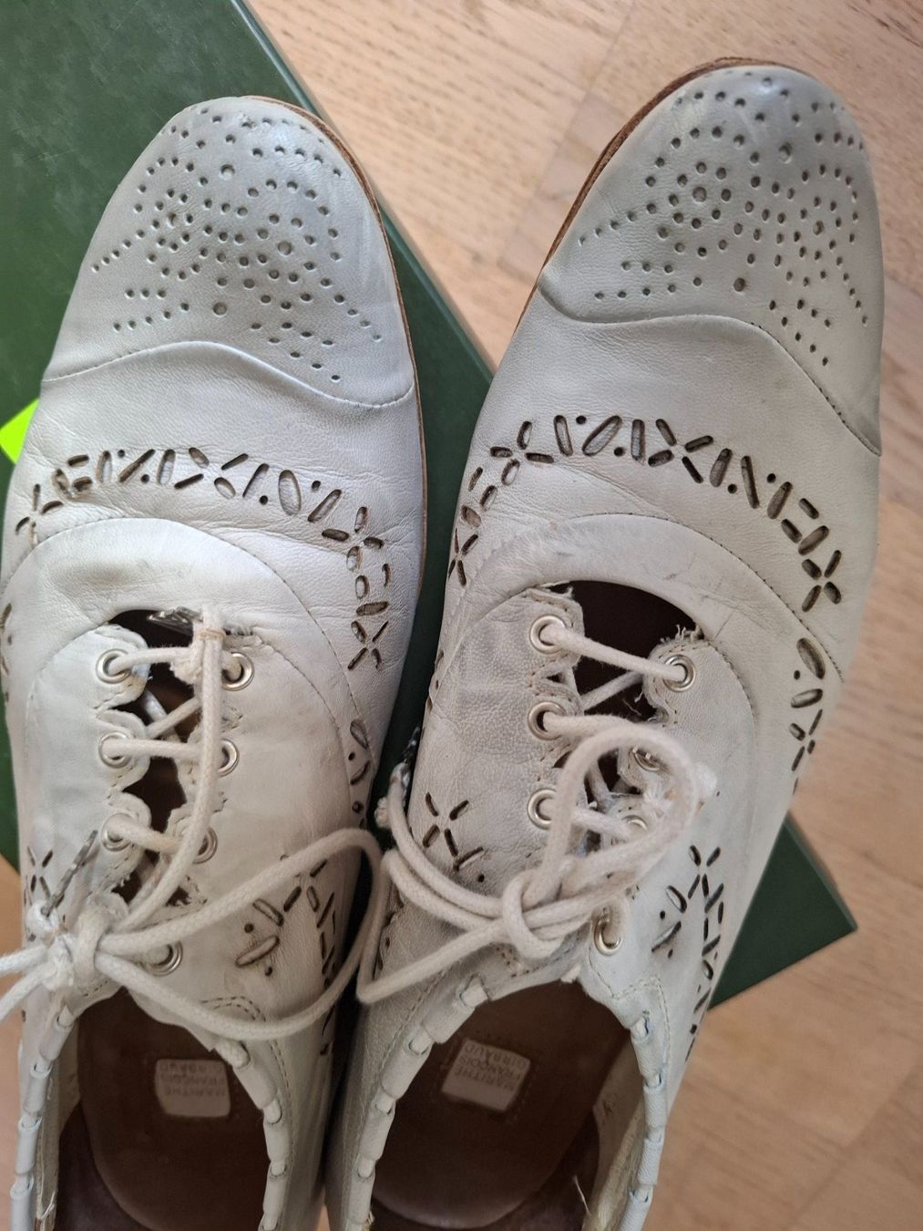 Scarpe da donna: Marithé François Chirbaud, Lederschuh in hellgrau, Gr. 38.5 – Usato da Wolhusen venduto da Pindha05 2