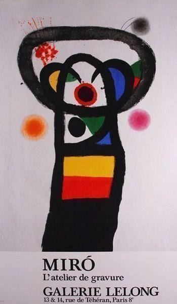 Poster & Bilder: JOAN MIRO ORIGINAL PLAKAT  1990 – Gebraucht aus Gersau von grafik-kunst