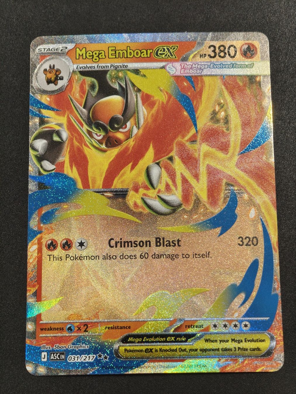 Pokémon Sammelbilder & Trading cards: Mega Emboar ex 031/217 EN – Neu (gemäss Beschreibung) aus Therwil von Cordachu_Trade