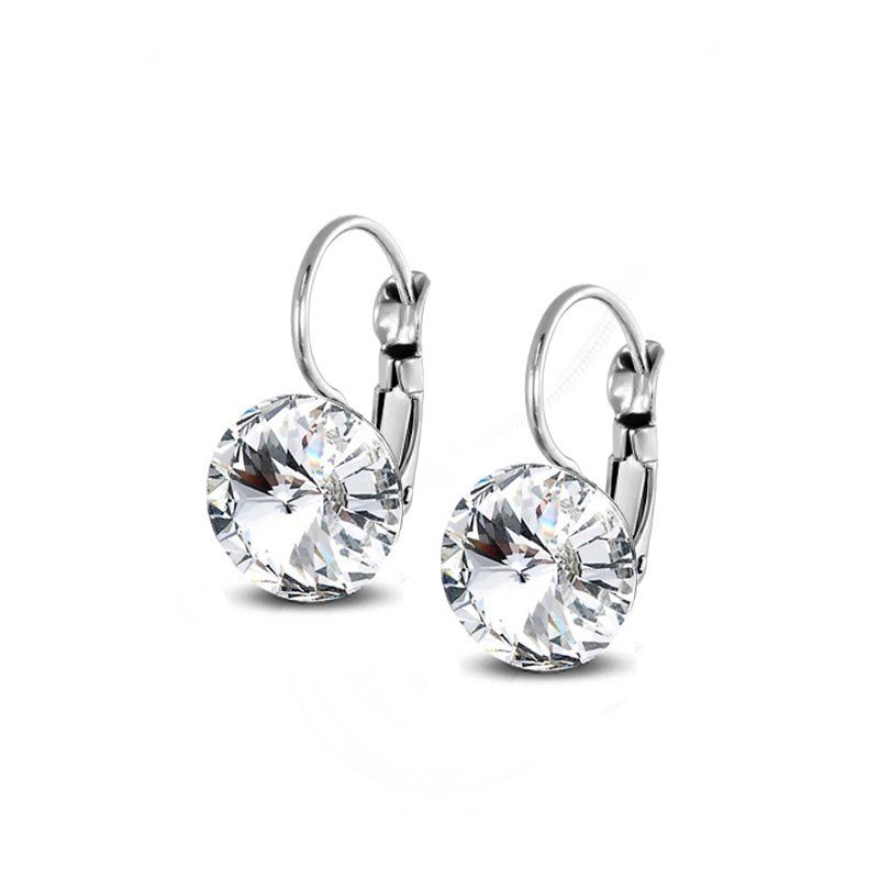 Ohrringe & -stecker: Ohrringe versilbert mit Preciosa Rivoli Crystal – Gebraucht aus Schaffhausen von Allerlei45