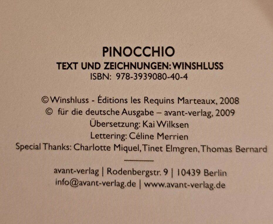 Comics: Pinocchio, Underground-Comic von Winshluss, Grandios – Gebraucht aus Basel von Patiscat 2