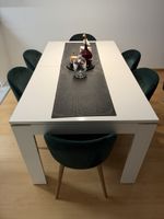 6 Esszimmerstühle Dunkelgrün wie neu, kaum gebrucht