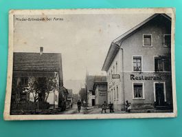 Alte Ansichtskarte Nieder-Erlinsbach bei Aarau Militärsache