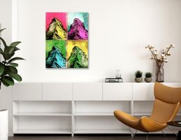 Matterhorn Zermatt Pop Art Bild Kunst Berg Natur Modern Art