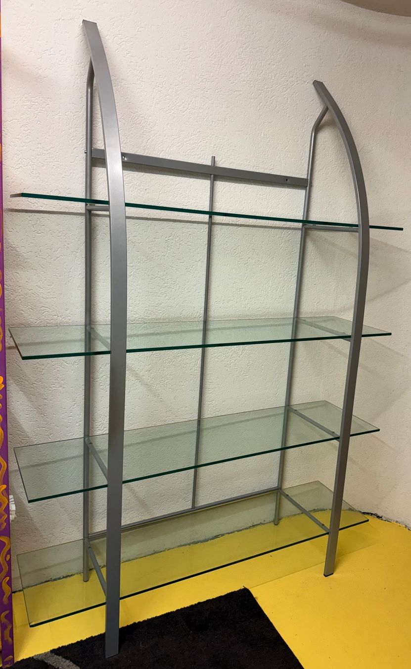 Regale: Regal  Etagere  Metall / Glas – Defekt aus Subingen von ArtBead 1