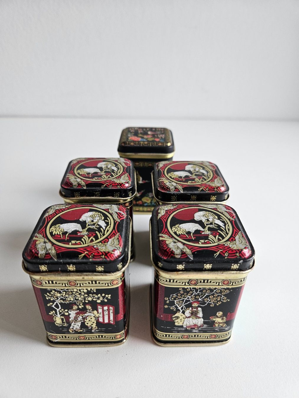 Tutte le decorazioni: 5 Japanische Teedosen, Schwarz – Usato da Zürich venduto da pat_2frc 1
