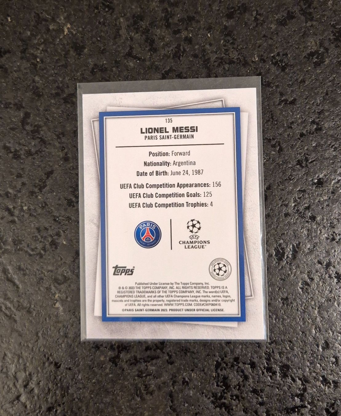 Topps Carte collezionabili: Lionel Messi - PSG - Topps – Nuovo (secondo la descrizione) da Burg AG venduto da Danoe 1