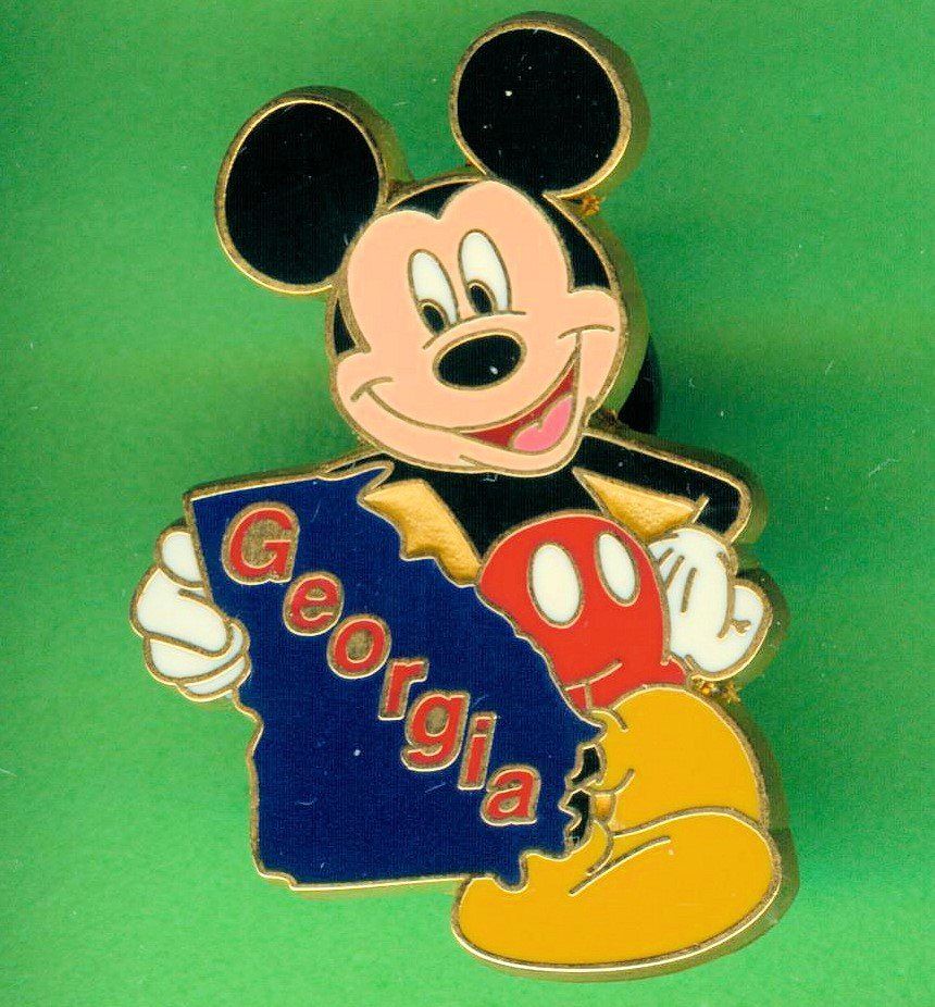Disney Placchette & Badge: DISNEY  Mickey Maus  GEORGIA – Usato da Winterthur venduto da Sammleroase
