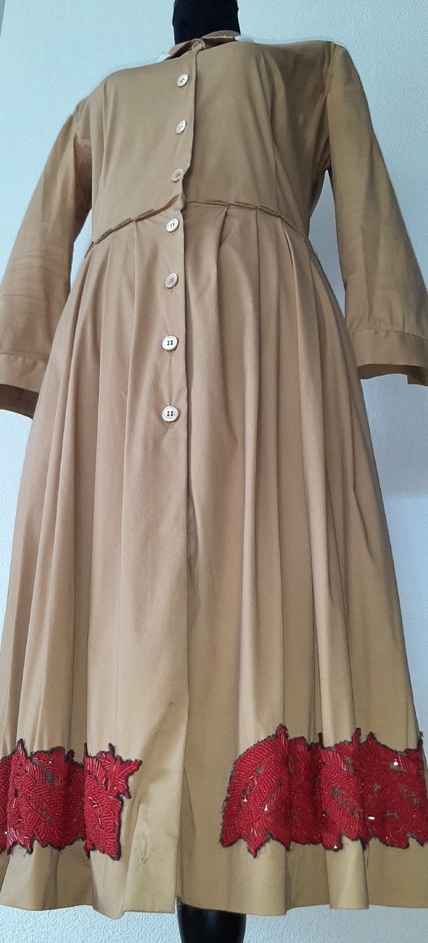 Prada Vestiti: PRADA Hemdkleid, Grösse it 44, beige, Baumwolle – Difettoso da Uster venduto da kgw78 4