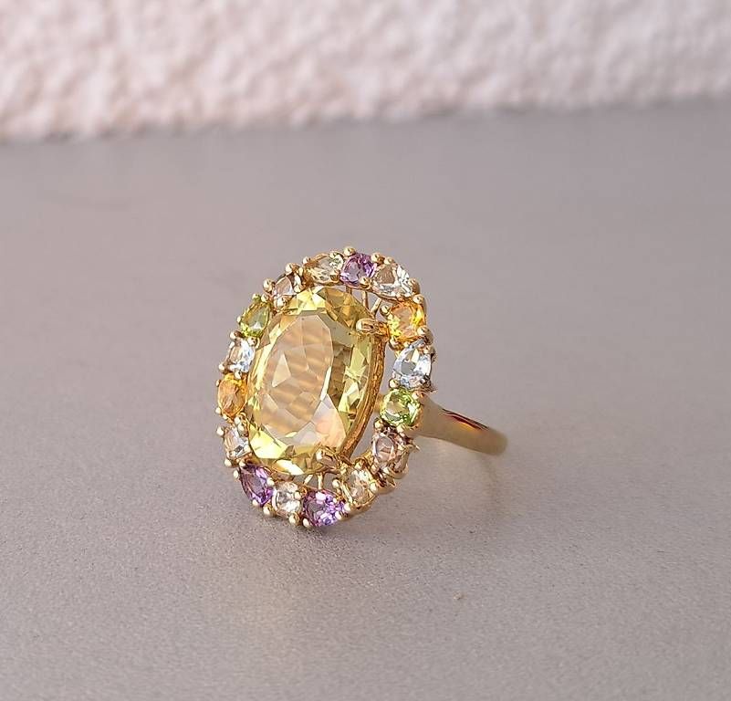 Anelli: Ring mit Lemonquarz in GG 375 – Usato da Stans venduto da wer_fd5f
