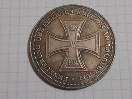 Medaille 1914, 1. Weltkrieg, Erneuerung eisern Kreuzes