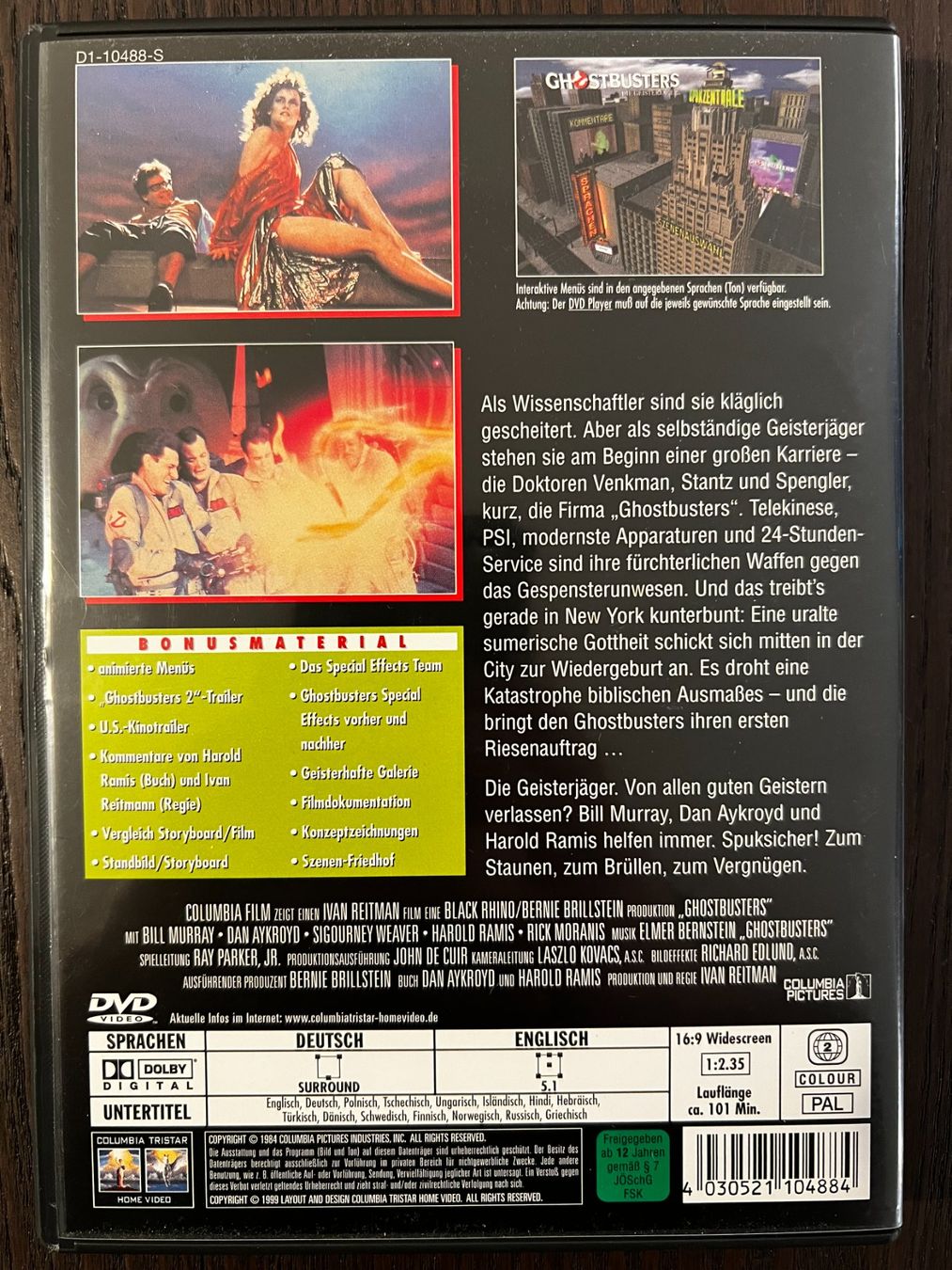 Tous les DVDs: Ghostbusters – D'occasion à Zürich par FilmFreunde 1