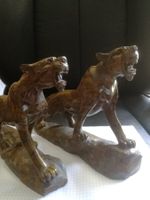 Jaguar Statuen aus Brasilianischem Jaspis