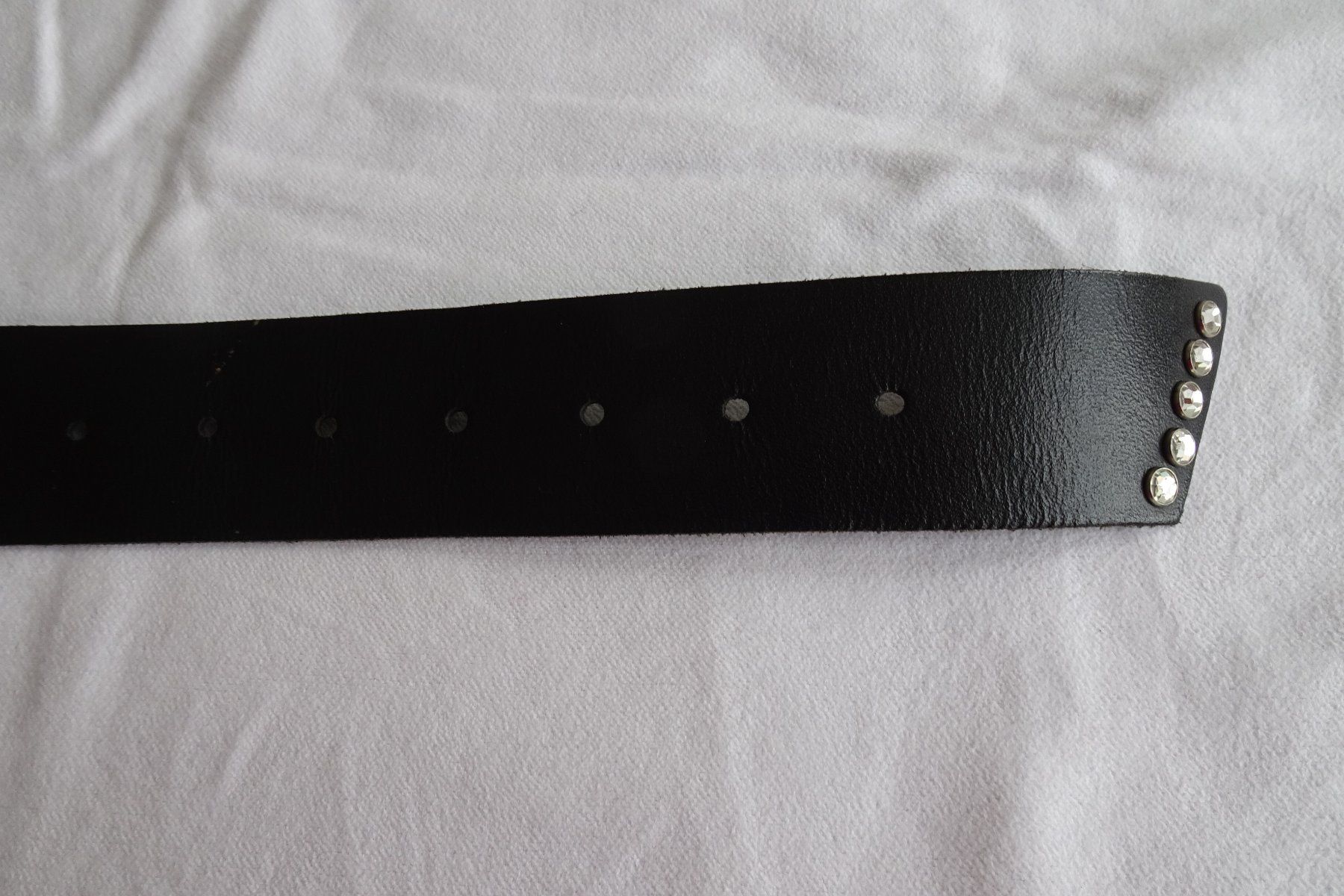 Cinture: schwarzer Gürtel 5 cm breit mit Schnalle – Usato da Strengelbach venduto da schmetterling20 2