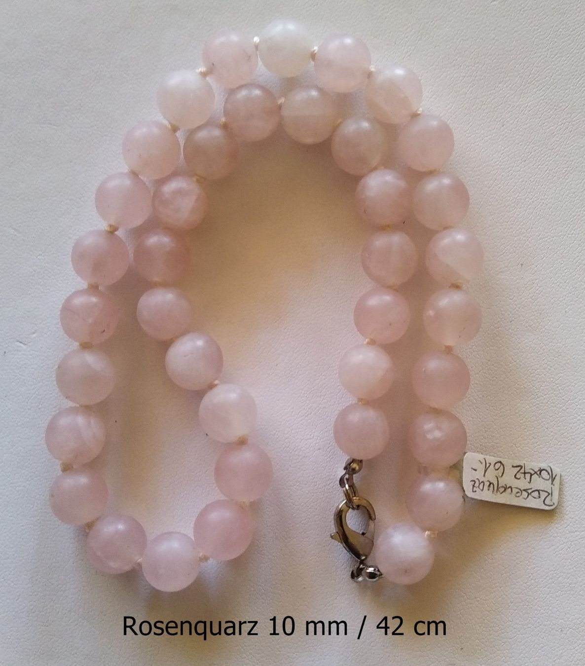 Catenine: Rosenquarz Halskette – Nuovo (secondo la descrizione) da Halden venduto da YUSEN012 1