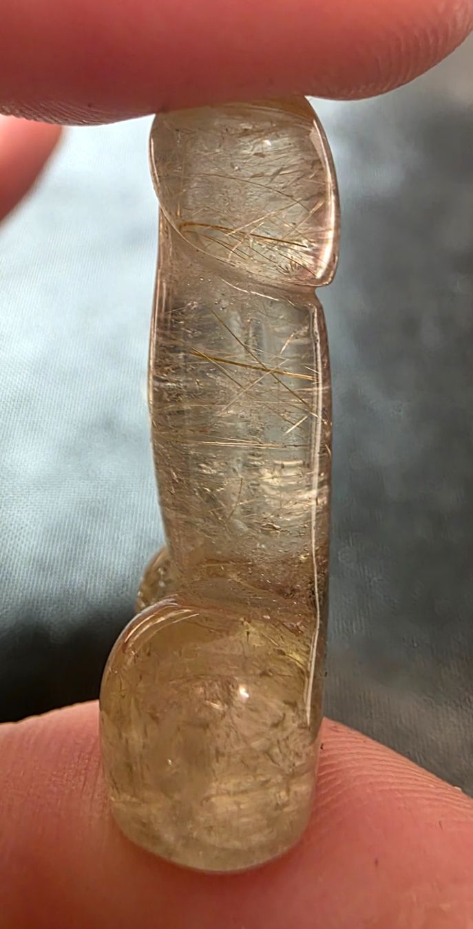 Minerali & Pietre curative: 2 Goldrutil Mini Phallus – Nuovo (secondo la descrizione) da Matzingen venduto da Shay_Crystalz 1