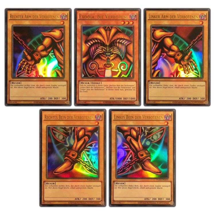 Yugioh! Exodia Set - Alle 5 Teile - Ultra Rare Neu Holo Yugi | Acheter ...