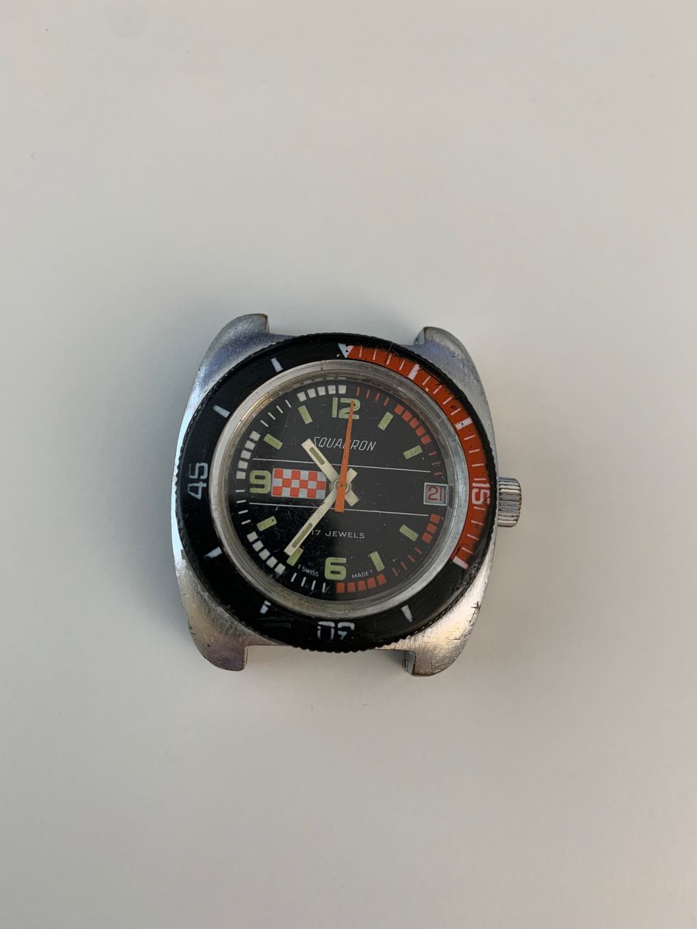 Uhren: Squadron Vintage Uhr 36mm läuft – Gebraucht aus Goldau von WatchDealer1
