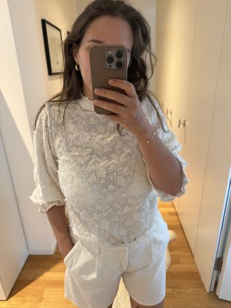 Fabienne Chapot Fien Broderie Blouse weiss Grösse 36
