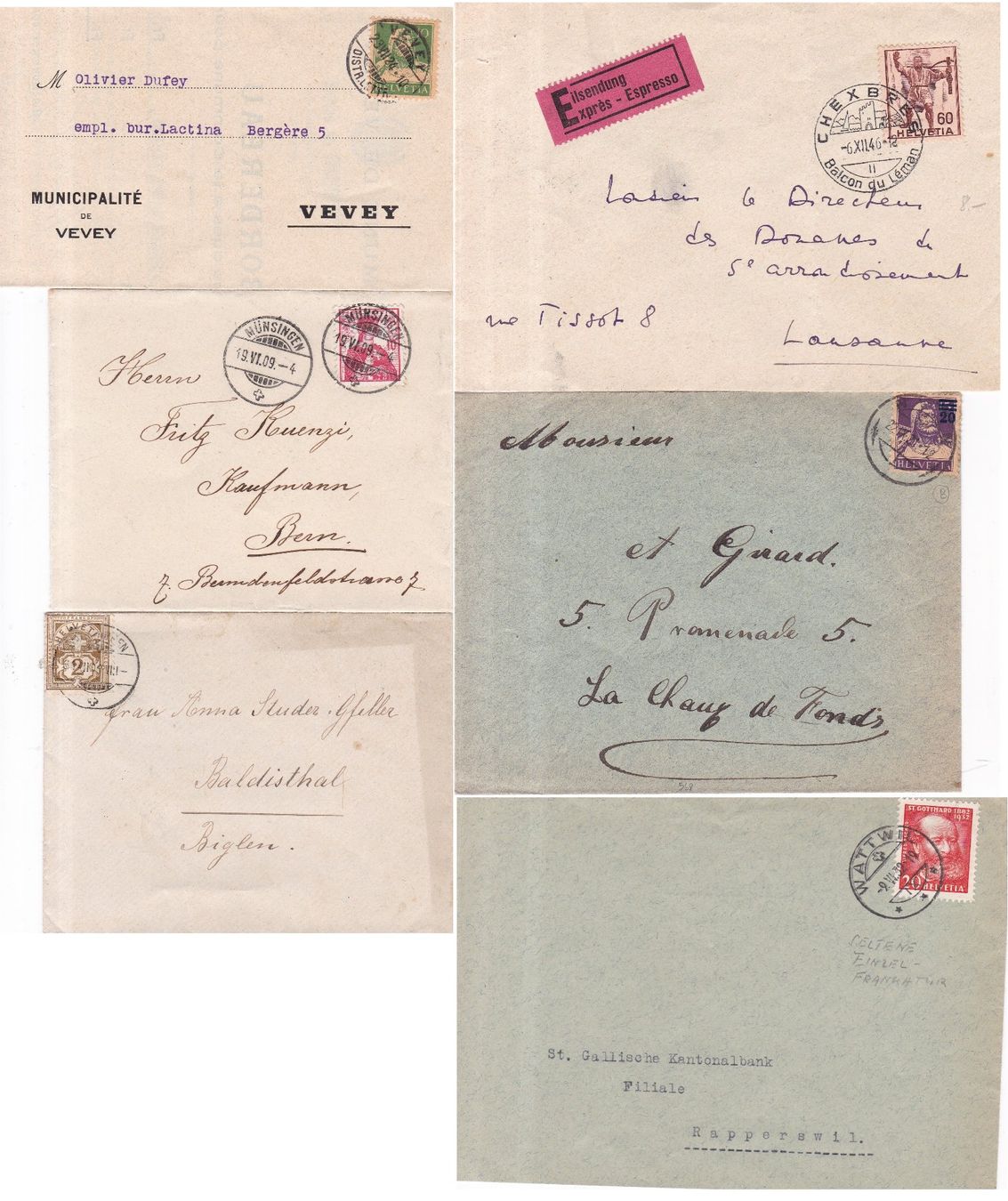 Tous les timbres: 50 Stk. Alte CH Briefe, Postkarten, Belege – D'occasion à Münchwilen AG par Nesar 3