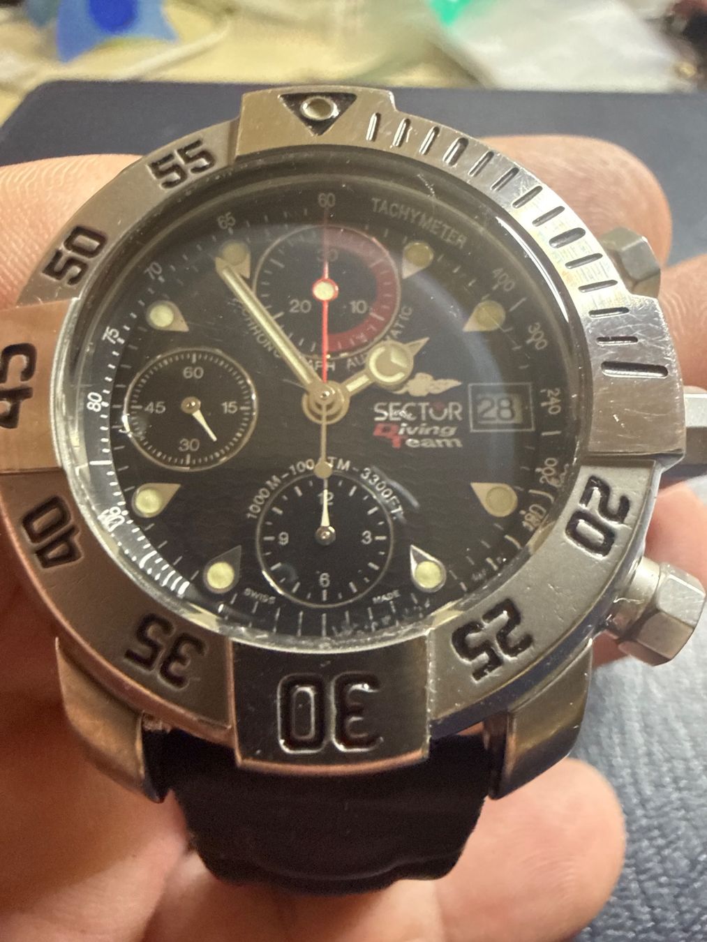 Sector Uhren: Sector Diving Team Chronograph Automatic 42.5 mm – Gebraucht aus Pfeffingen von Allhandelklgwatches