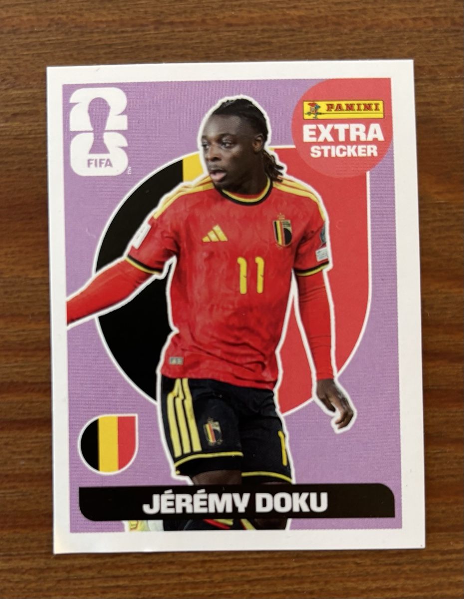 Panini Carte collezionabili: Panini Jeremy Doku Extra Sticker – Nuovo (secondo la descrizione) da Zürich venduto da Gotta-Sell-It-All