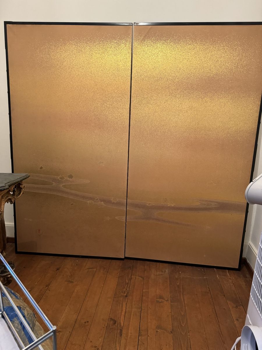Poster & Bilder: altes-antikes Wandschirm/Paravent/Bild – Gebraucht aus Zürich von zephir68 1