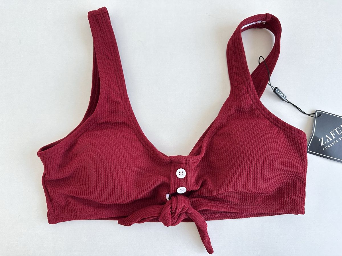 Zaful Costumi da bagno & Bikini: Neues Bikini-Set von ZAFUL / dunkelrot / Gr. S – Nuovo e nell'imballaggio originale da Bern venduto da Fraeuleinhonig 2