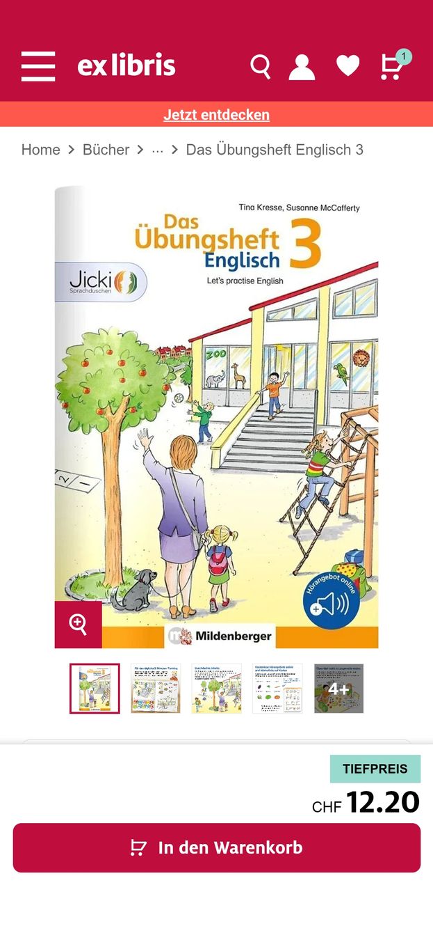 Libri: Mildenberger Übungsheft Englisch mit CD – Nuovo e nell'imballaggio originale da Dettighofen Lengw. venduto da mai_75wt 3