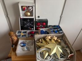 Weihnachtsschmuck Konvolut Christbaumschmuck Sterne Licht...